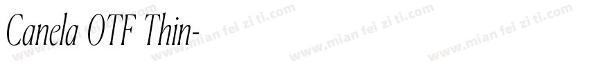 Canela (OTF) Thin字体转换